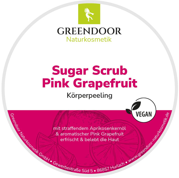 GREENDOOR Körperpeeling SPARSET Sugar Scrub FRUCHT 690g, 3 Zuckerpeeling, natürlich ohne Mikroplasti