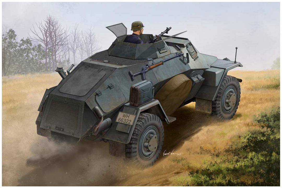 Hobby Boss 83811 - Modellbausatz German Sd.Kfz.221 Leichter Panzerspahwag