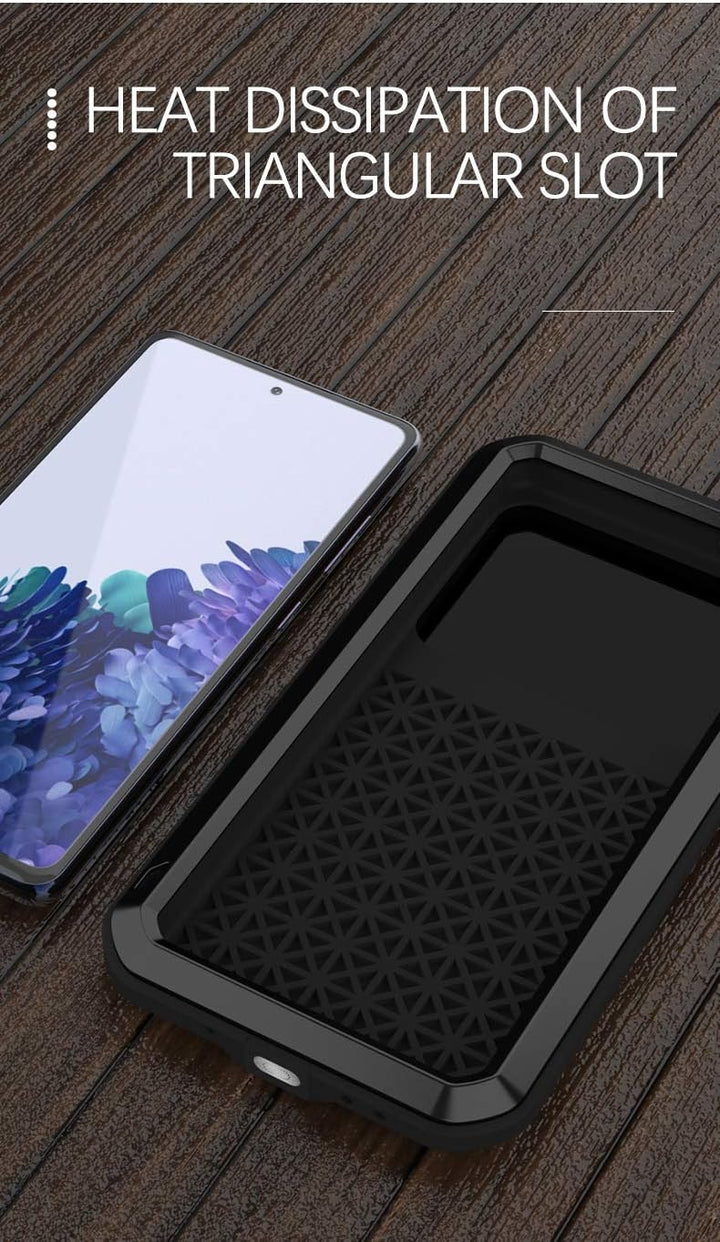 LOVE MEI für Samsung Galaxy S20 FE 5G Hülle, Outdoor-Sportarten Heavy Duty Ganzkörper Schutzhülle An