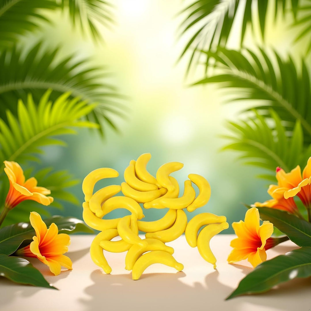Mini-Bananen-Frucht, künstliche Bananen-Requisiten, Kunststoff-Schaumstoff, Gemüse, Obst als Party-O