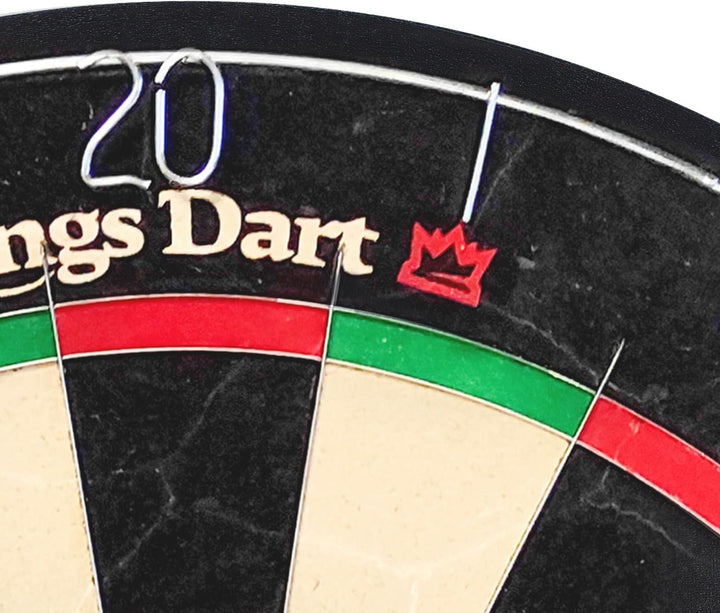 Kings Dart Profi-Dartscheibe | Sisal | 0,7 mm Spider-Feldbegenzung | 45 cm