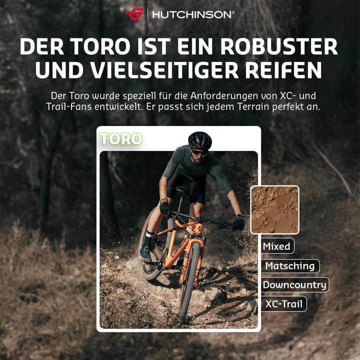 Hutchinson Hutchinson Toro MTB Reifen, Schwarz, 29x2.30