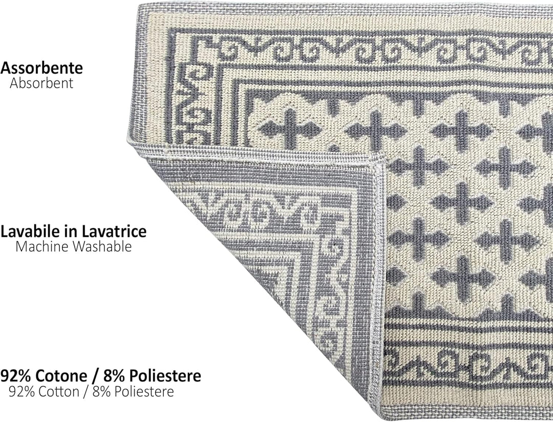 CosìCasa Badteppich rutschfest waschbar & weich - Ideal als Badematte, Badezimmerteppich oder Badvor