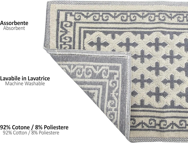 CosìCasa Badteppich rutschfest waschbar & weich - Ideal als Badematte, Badezimmerteppich oder Badvor