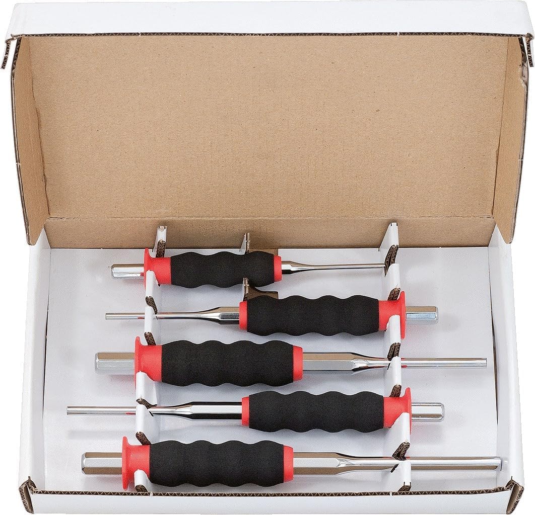 KS Tools 156.0230 Durchtreiber-Satz, CrMo, 5-tlg. zylindrisch