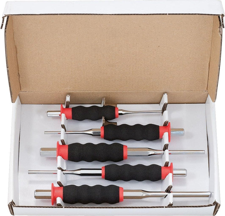 KS Tools 156.0230 Durchtreiber-Satz, CrMo, 5-tlg. zylindrisch