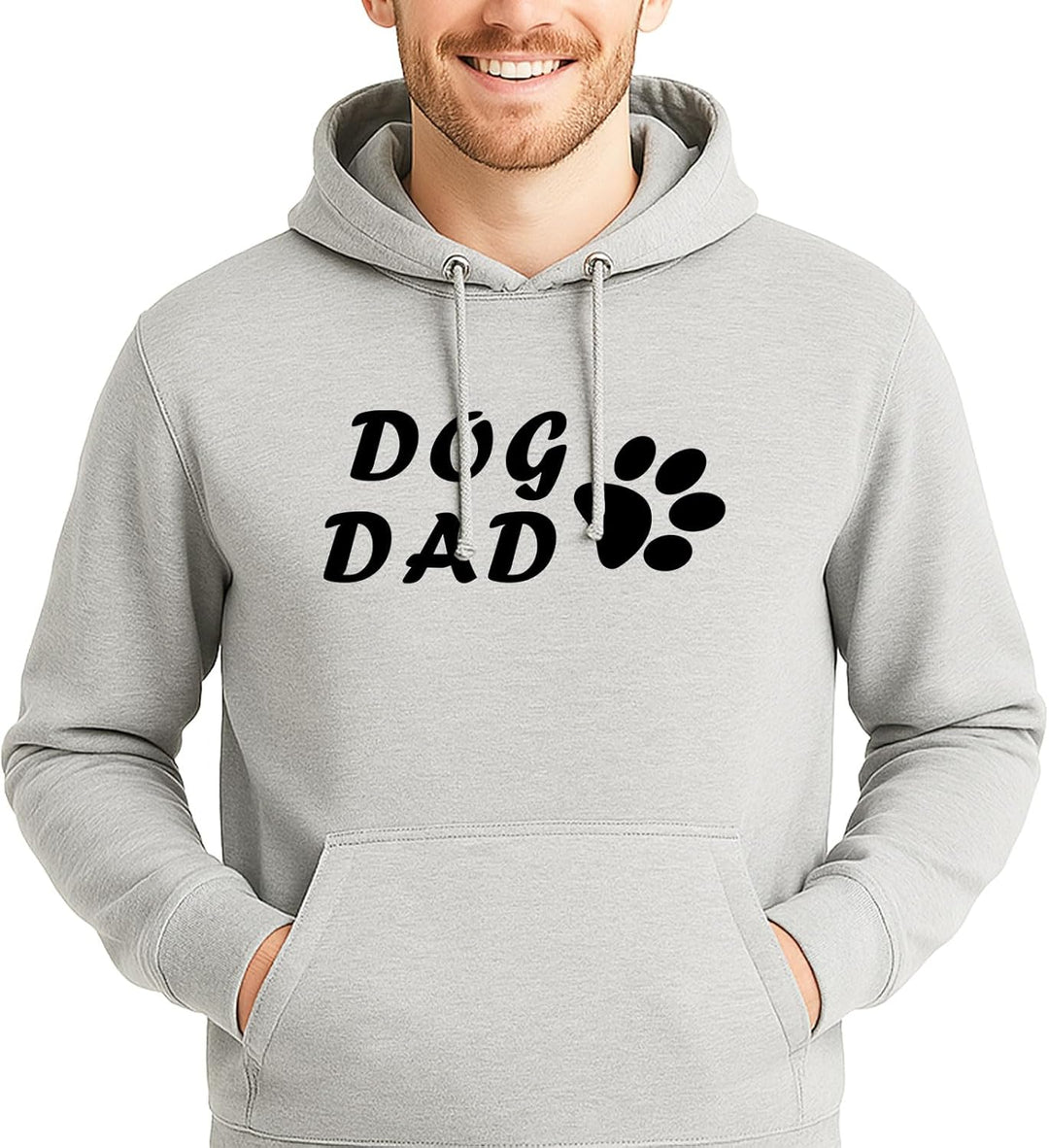 huuraa Unisex Hoodie Dog Dad Tapse Pullover Vegan Grösse XXL Heather Grey mit Motiv für alle Hundeme
