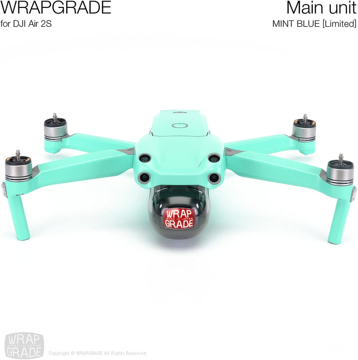 Wrapgrade Main Unit Skin kompatibel mit DJI Air 2S (Mint Blue), Mint Blue