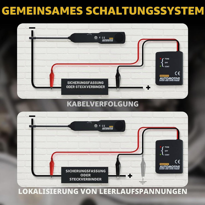 Generisches Fahrzeugleitung-Draht-Verfolger kurz & Open Finder Tester Auto-Reparatur-Werkzeug