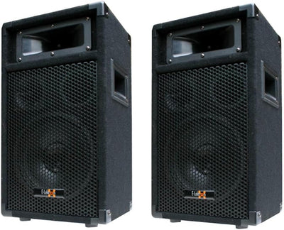 E-Lektron 2X 400W DJ Party Lautsprecher Boxen Paar - 8" Bass PW20