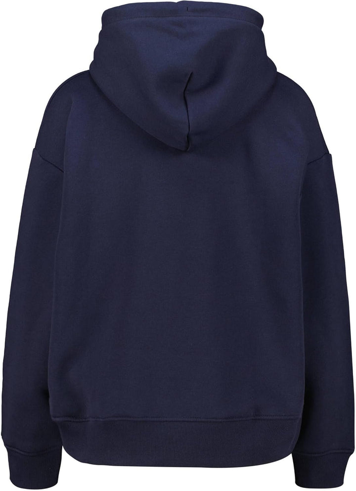 GANT Damen Rel Shield Hoodie Kapuzenpullover, S Evening Blue
