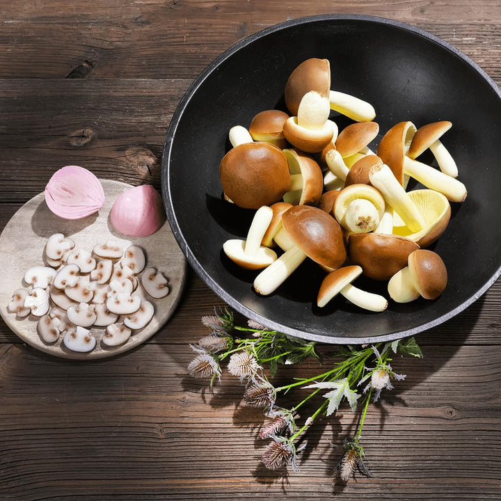 Deco Woerner Deko-Champignon-Scheiben Dummy Fake Lebensmittel Attrappen braune Pilze 12 Stück