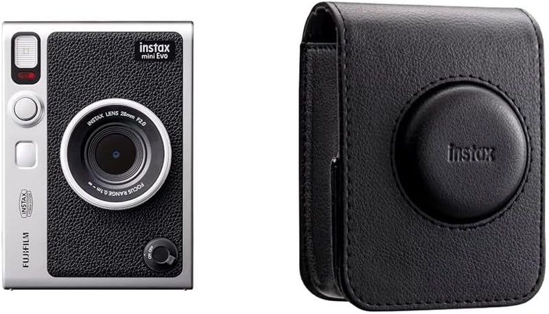 INSTAX Mini EVO Black (USB-C) + Mini EVO Kameratasche, schwarz Mit Kameratasche Schwarz, Mit Kamerat