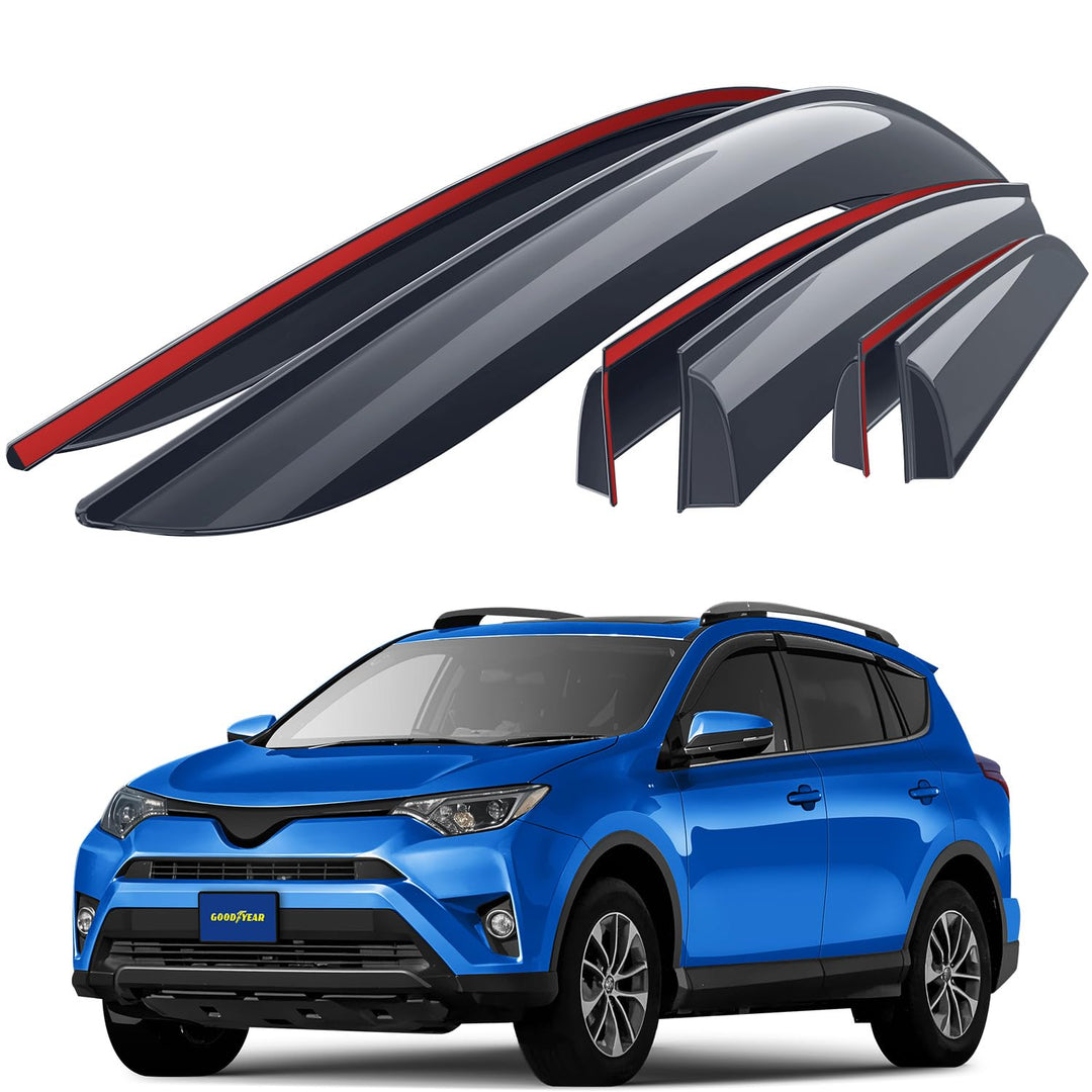 Goodyear Windabweiser für/kompatible mit Toyota RAV4 2013-2019 (IV) - Stick-on Regenabweiser - Autof