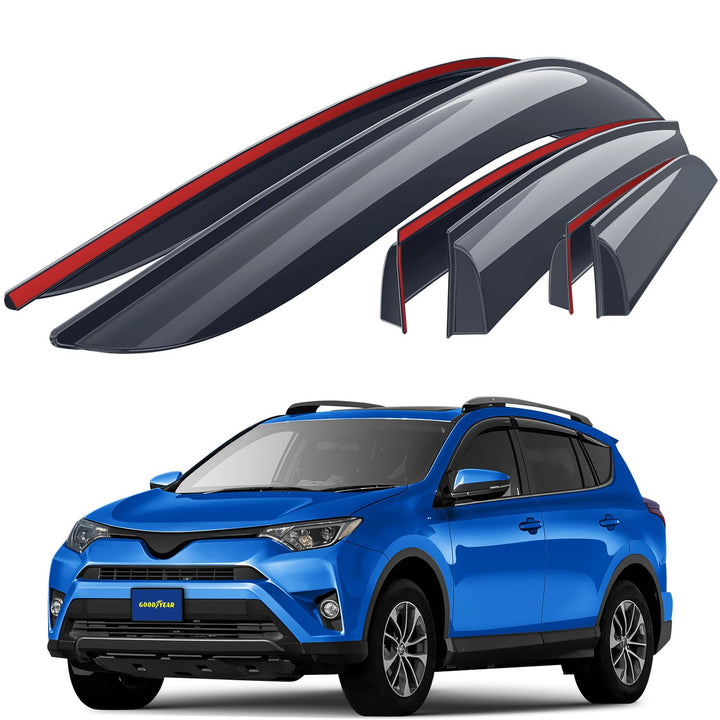 Goodyear Windabweiser für/kompatible mit Toyota RAV4 2013-2019 (IV) - Stick-on Regenabweiser - Autof