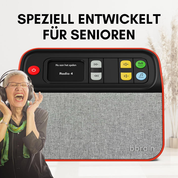 Unvergesslicher Digital-Radio DAB/DAB+ FM und Musik-Player, der sich an alle Altersgruppen und Fähig