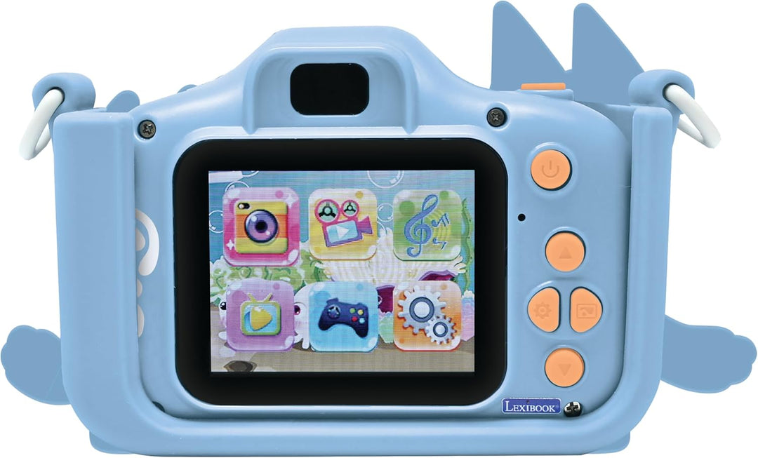 Lexibook Bluey, 4-in-1 Kinderkamera mit Schutz, Foto-, Video-, MP3- und Spiel-Funktionen, 15 Rahmen