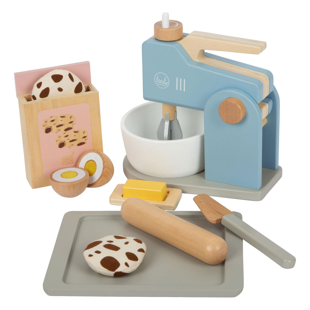 small foot Mixer-Set "tasty" aus Holz, Rollenspielzeug für Kinder, Zubehör für Spielküchen, ab 3 Jah