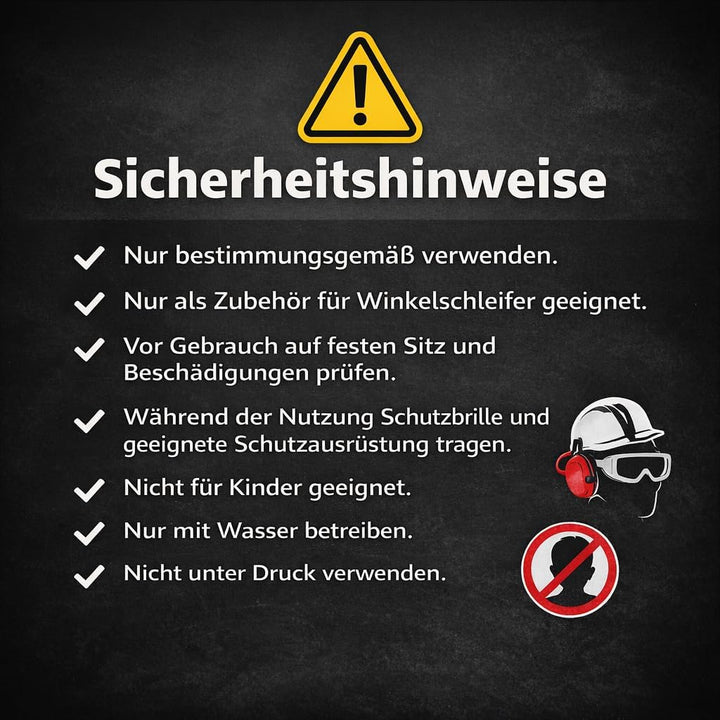 DiSTAR SPRAY Wasserkühlsystem für Winkelschleifer & Mini Winkelschleifer 45–230 mm – Wasserzufuhr fü