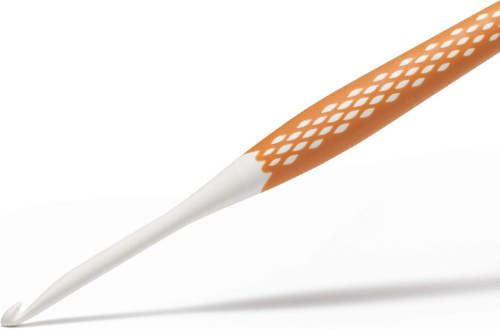 Prym 218440 Wollhäkelnadel Set prym.ergonomics, Kunststoff, multicolor, alabasterweiss, 3,5 mm - 6 m