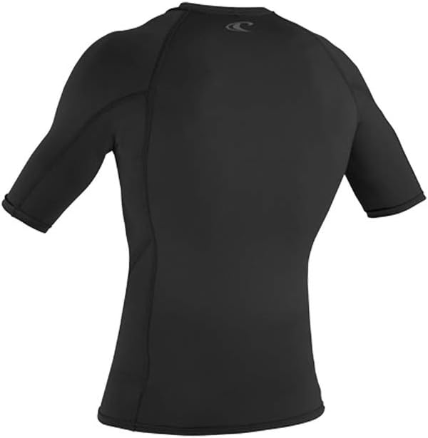 O';Neill Thermo-X Kurzarmshirt mit runden Top Schwarz - Easy Stretch Schnell Dry - Wasserabweisung,