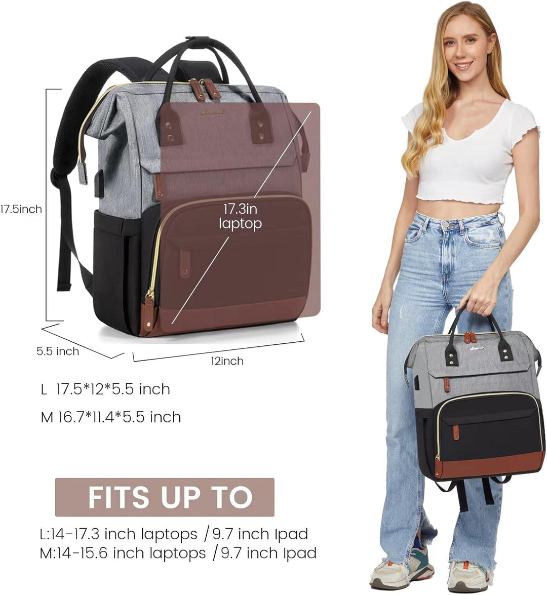 LOVEVOOK Rucksack Damen Laptop Rucksack mit Laptopfach 15.6 Zoll Schulrucksack Mädchen Teenager Schu