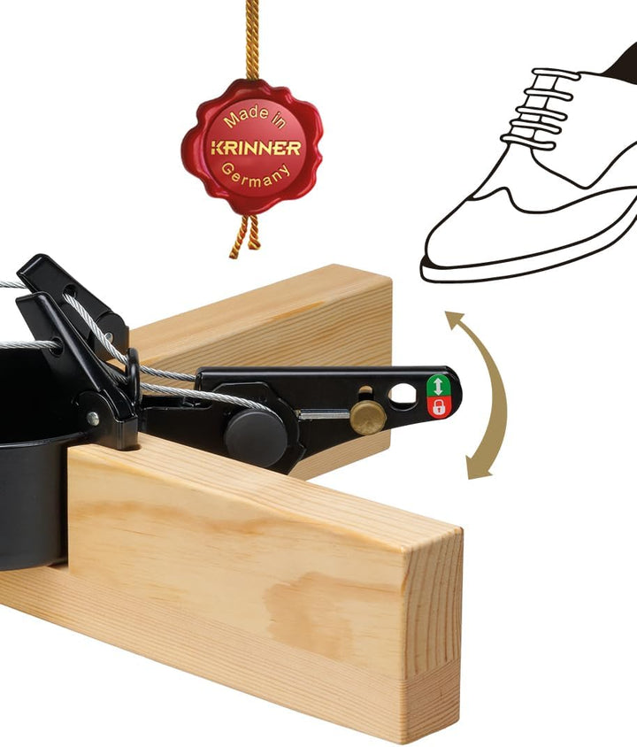 Krinner Design Christbaumständer Kopenhagen Kiefer Holz Weihnachtsbaumständer 50cm für Baumhöhen bis