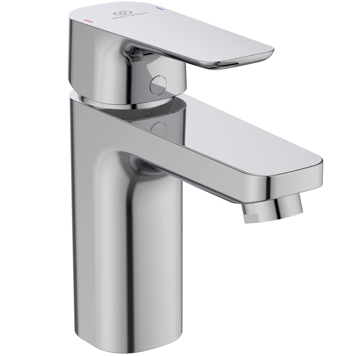 Ideal Standard BC560AA Ceraplan III Slim Waschtischarmatur, Chrom Auslaufhöhe 92mm mit Ablaufgarnitu