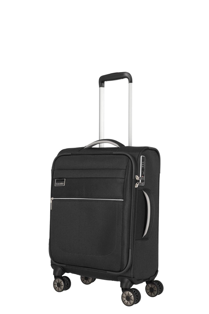 TRAVELITE MIIGO 4w Trolley S, Black, Unisex-Erwachsene Gepäck- Koffer, Black, Talla única - 92747