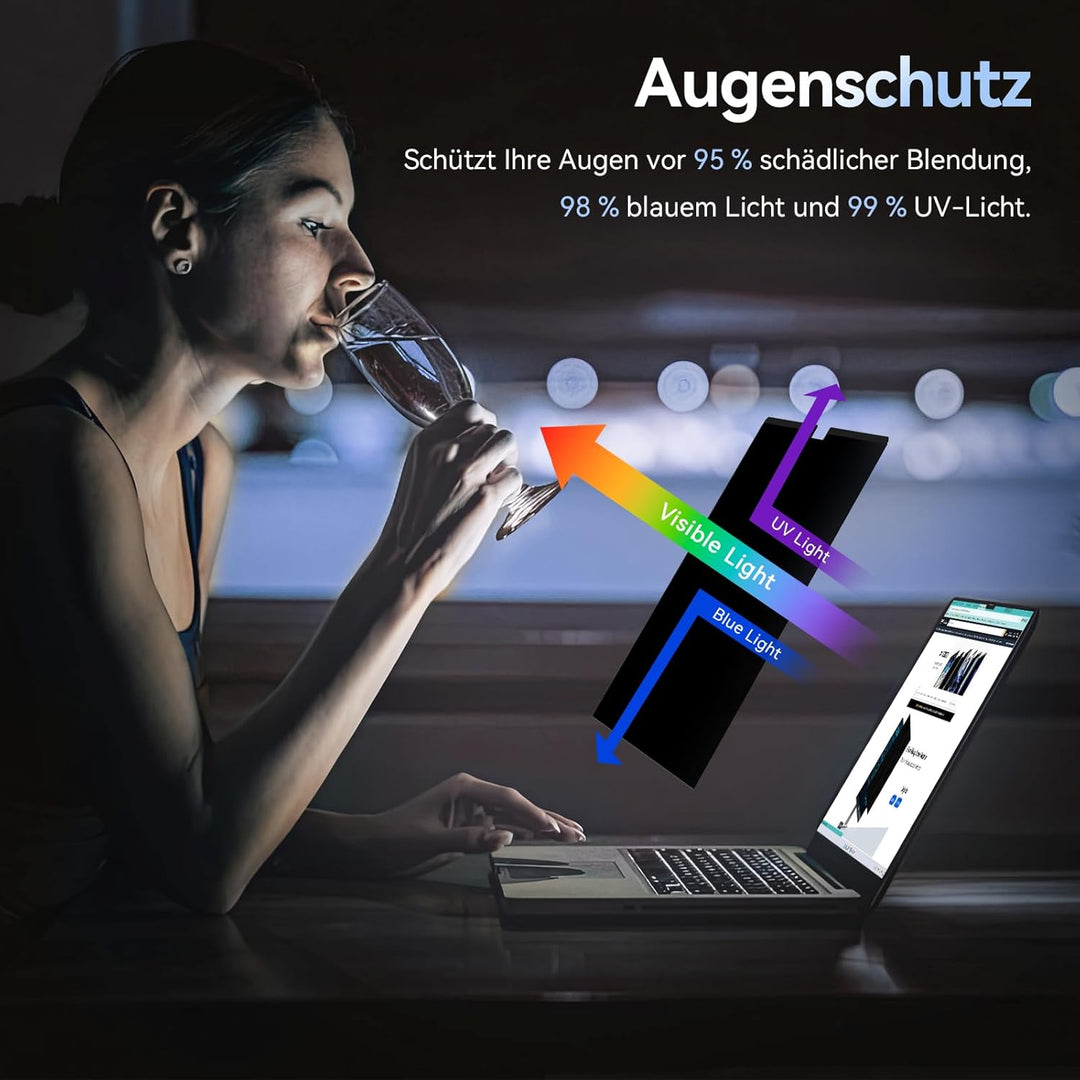 Magnetischer Blickschutzfilter Kompatibel Mit Apple MacBook Air 15 Zoll (2023 Release), Abnehmbar An