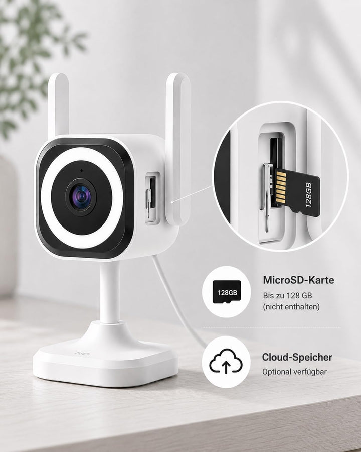 2K 5G Überwachungskamera Aussen Innen, Indoor Kamera Überwachung für Baby Monitor, Haustierkamera, Ä
