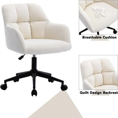 chairus Schreibtischstuhl Samt Bürostuhl 360° Drehstuhl Sessel Arbeitsstuhl Wohnzimmer Schlafzimmer