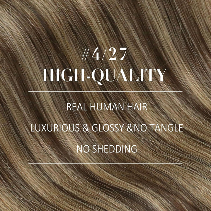 YoungSee Nano Extensions Echthaar Braun Blond Nanoring Extensions Echthaar Highlight 35cm Nano Ring