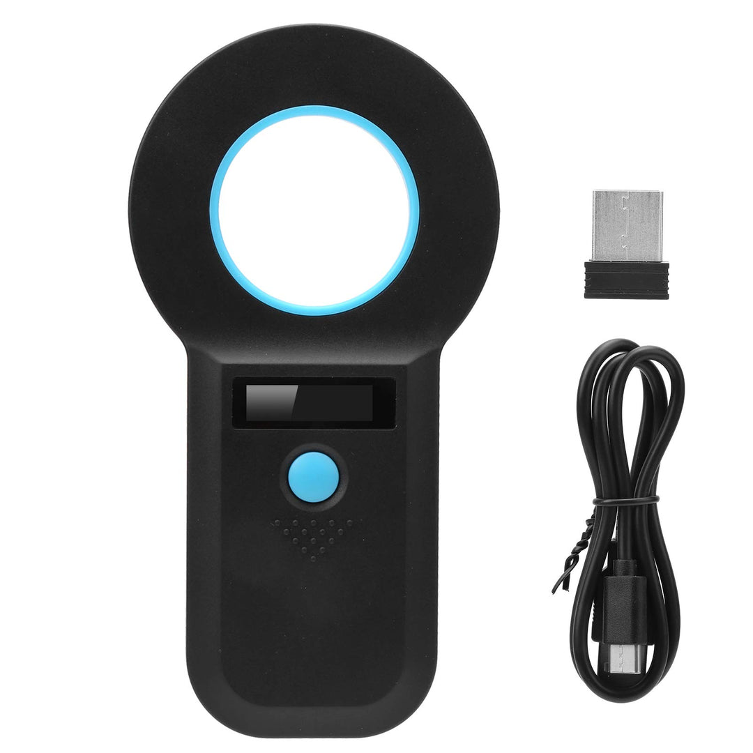 FILFEEL Tier ID Lesegerät, Tierchip Leser Mikrochip Bluetooth Scanner für RFID Hühner/Enten/Gänse/Sc