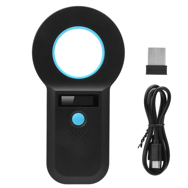 FILFEEL Tier ID Lesegerät, Tierchip Leser Mikrochip Bluetooth Scanner für RFID Hühner/Enten/Gänse/Sc