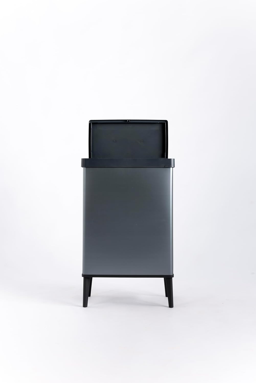 Curver Keter Verto Abfalleimer, Mülltrennung, Deckel mit Druck, Doppelfach, elegantes Design, recyce