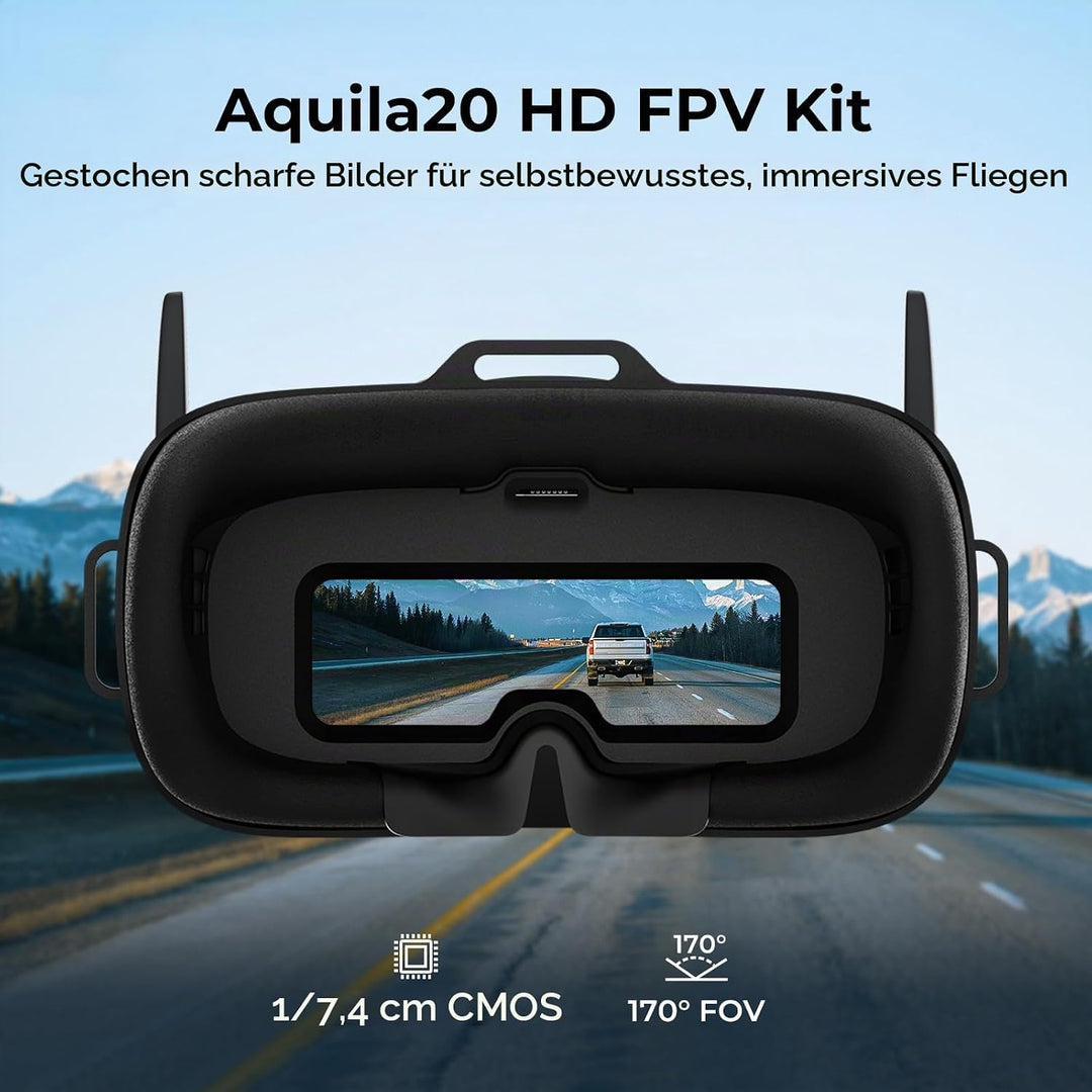 BETAFPV Aquila20 HD FPV Kit mit 1080P Kamera, Höhenhaltung, DVR Funktion, Integriertem P1 HD Digital