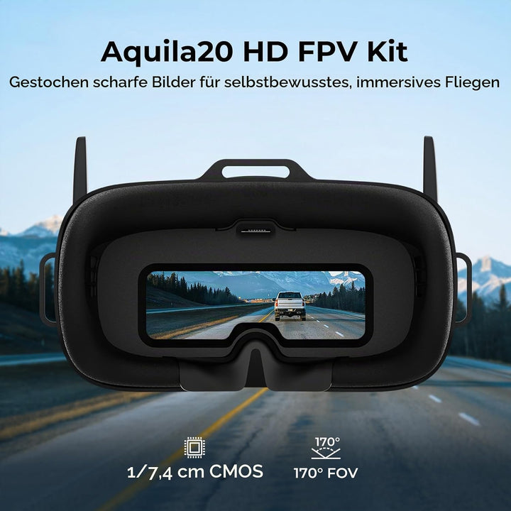 BETAFPV Aquila20 HD FPV Kit mit 1080P Kamera, Höhenhaltung, DVR Funktion, Integriertem P1 HD Digital