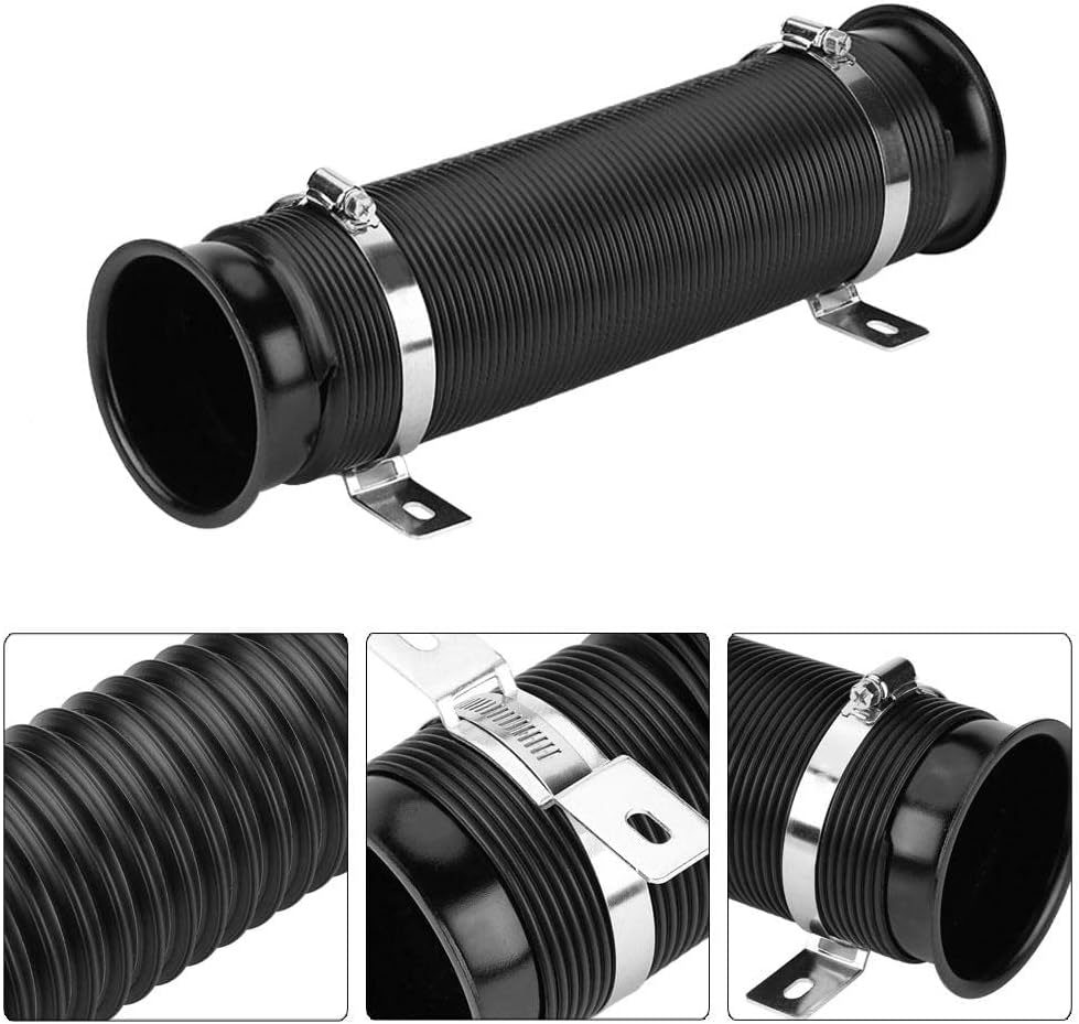 KSTE Luftansaugschlauch, Universal Car Cold Air Intake Luftfilter Einlassrohr Flexible Rohrschlauch