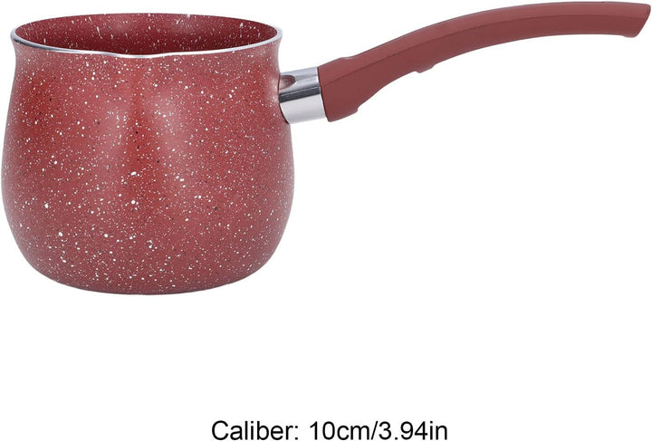 TOPINCN Einhand 10cm Schmelztopf, Mini Milchpfanne Zum Kochen von Klebrigen Saucen, Aufwärmen von Mi