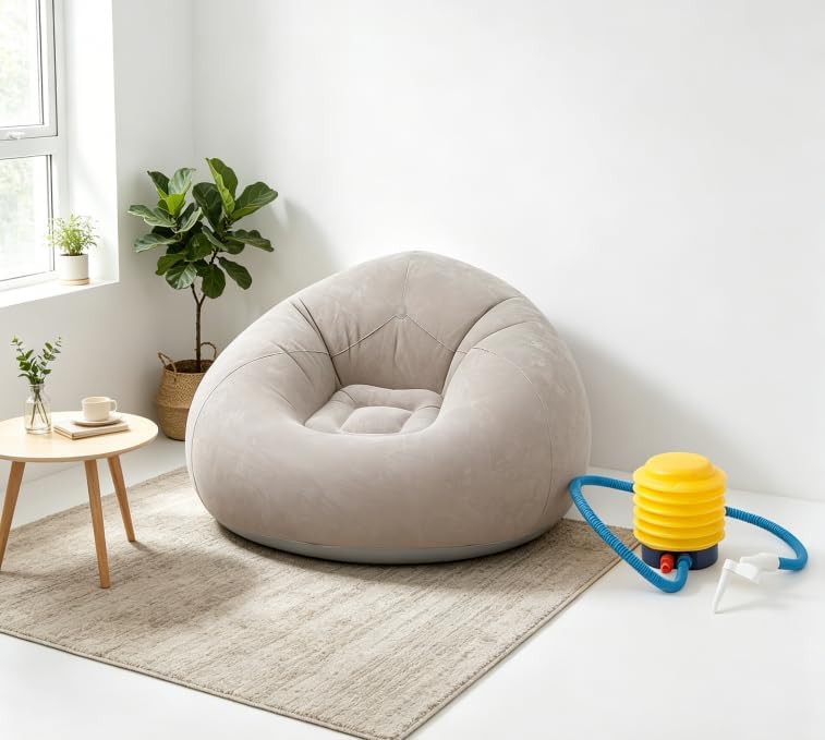 Luftsofa, Aufblasbare Couch, Aufblasbarer Sessel, 105x105x60cm Ultraweicher Inflatable Sessel, ohne