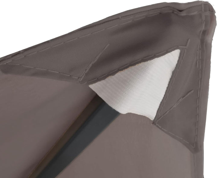 QUICK STAR Ersatzdach für Garten Pavillon 3x3m Taupe/Beigegrau RAL 7006 Antik Pavillondach