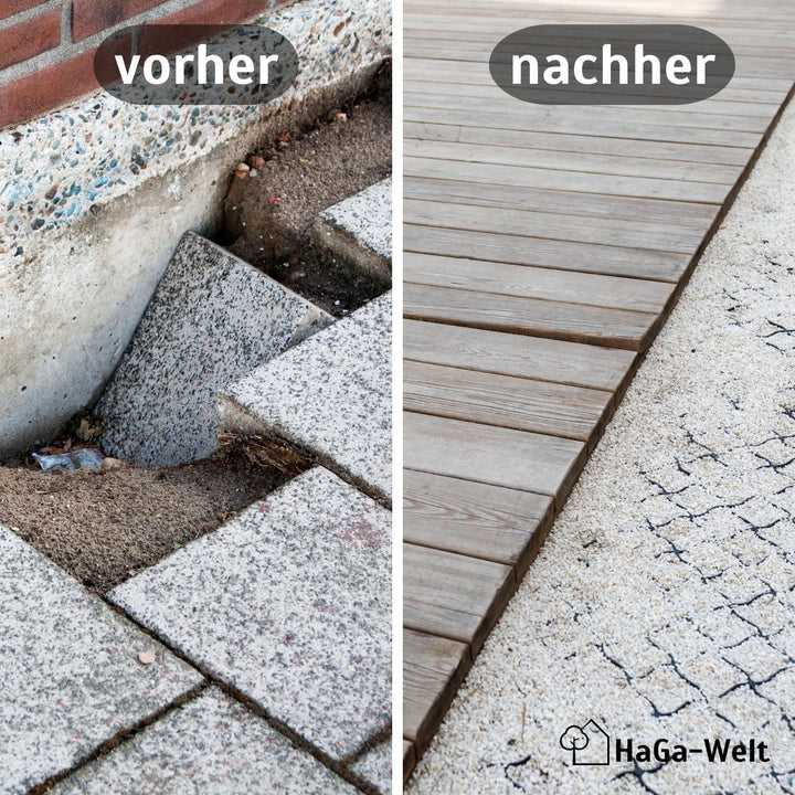 HaGa® Geogitter 6,5 m x 2,5 m x 10 cm = 16,25 m² | Bodenverstärkung - Kiesgitter für stabilen Boden