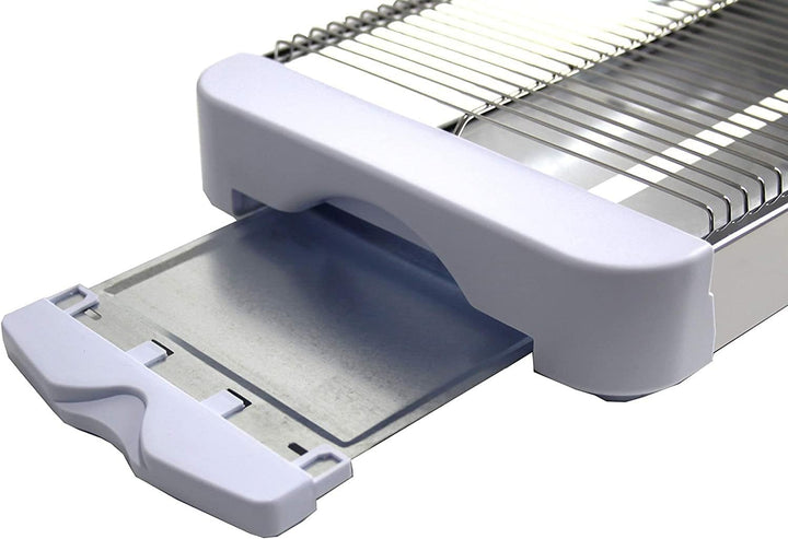 Bastilipo - Flachtoaster, 600W, 2 Heizelemente, mechanischer Timer, weiss, TPB-600