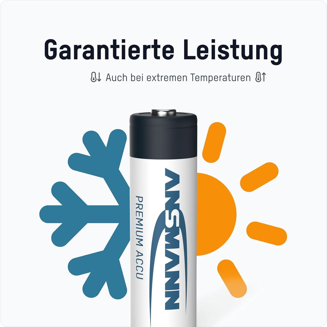 ANSMANN wiederaufladbar LSD Akku Batterie geringe Selbstentladung Mignon AA 2100mAh maxE NiMH vorgel