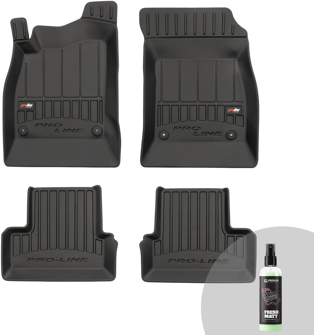 FROGUM ProLine 3D Gummimatten Exklusiven Auto Fussmatten Autofussmatten für Chevrolet Cruze I 2008-2