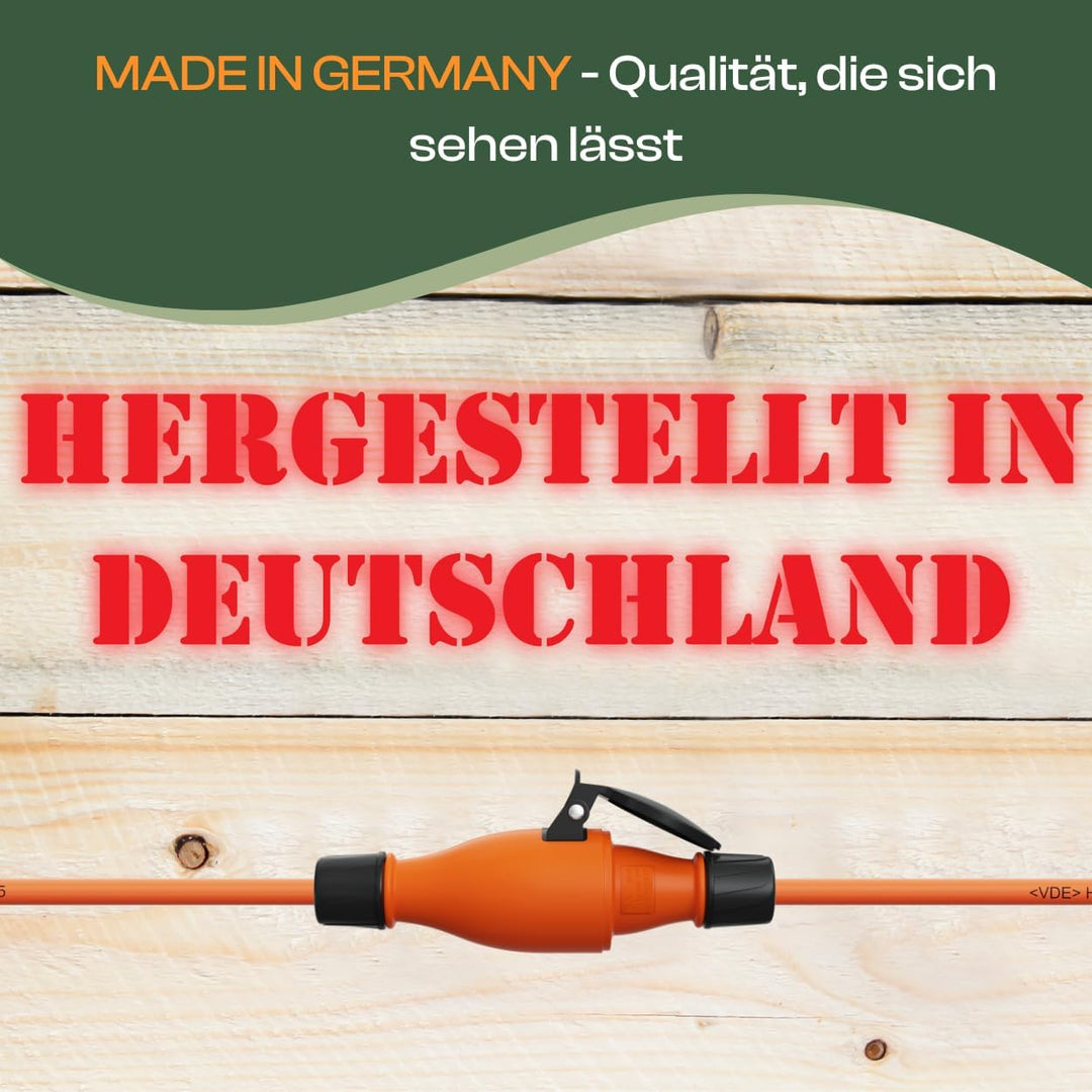 Schutzkontakt Pur-Verlängerungskabel H07BQ-F 3x1,5 bis 3x2,5 mm² IP44 Aussenbereich Baustelle 230V 1