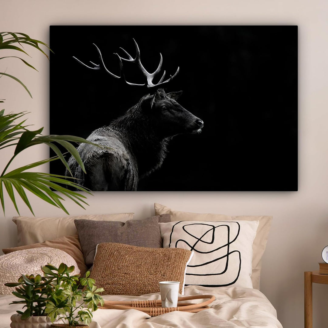 MuchoWow© Bild auf Leinwand Gross 120x80 cm XXL Schlafzimmer Bilder Wand Deko Wohnzimmer Modern Wand