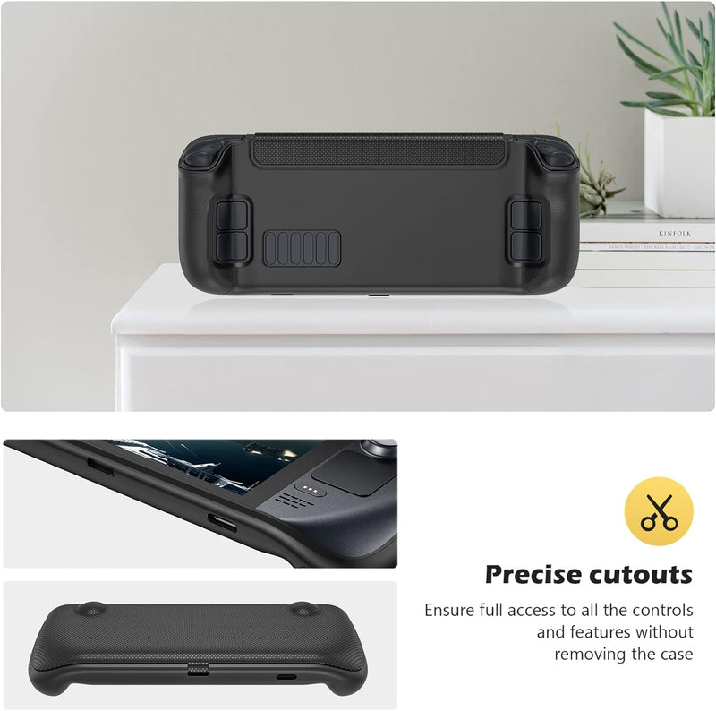 ProCase Hülle für Steam Deck, Flip Cover Kompatibel mit 7 Zoll Valve Steam Deck Case Schutzhülle Mag