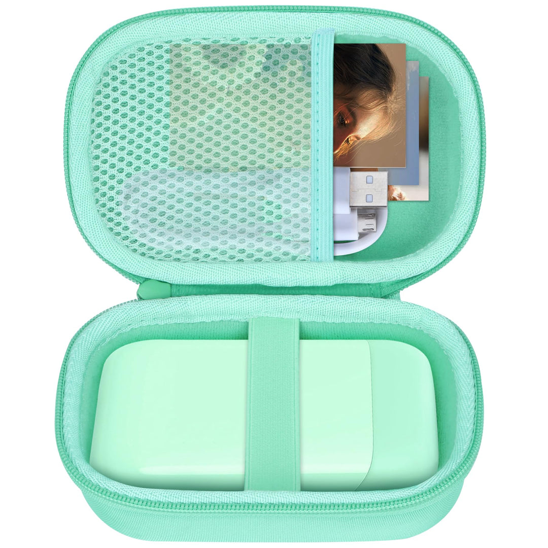 Lebakort Hart Tasche Hülle Etui für Liene 2 x 3 Tragbarer Smartphone Fotodrucker (Mintgrün), Mintgrü